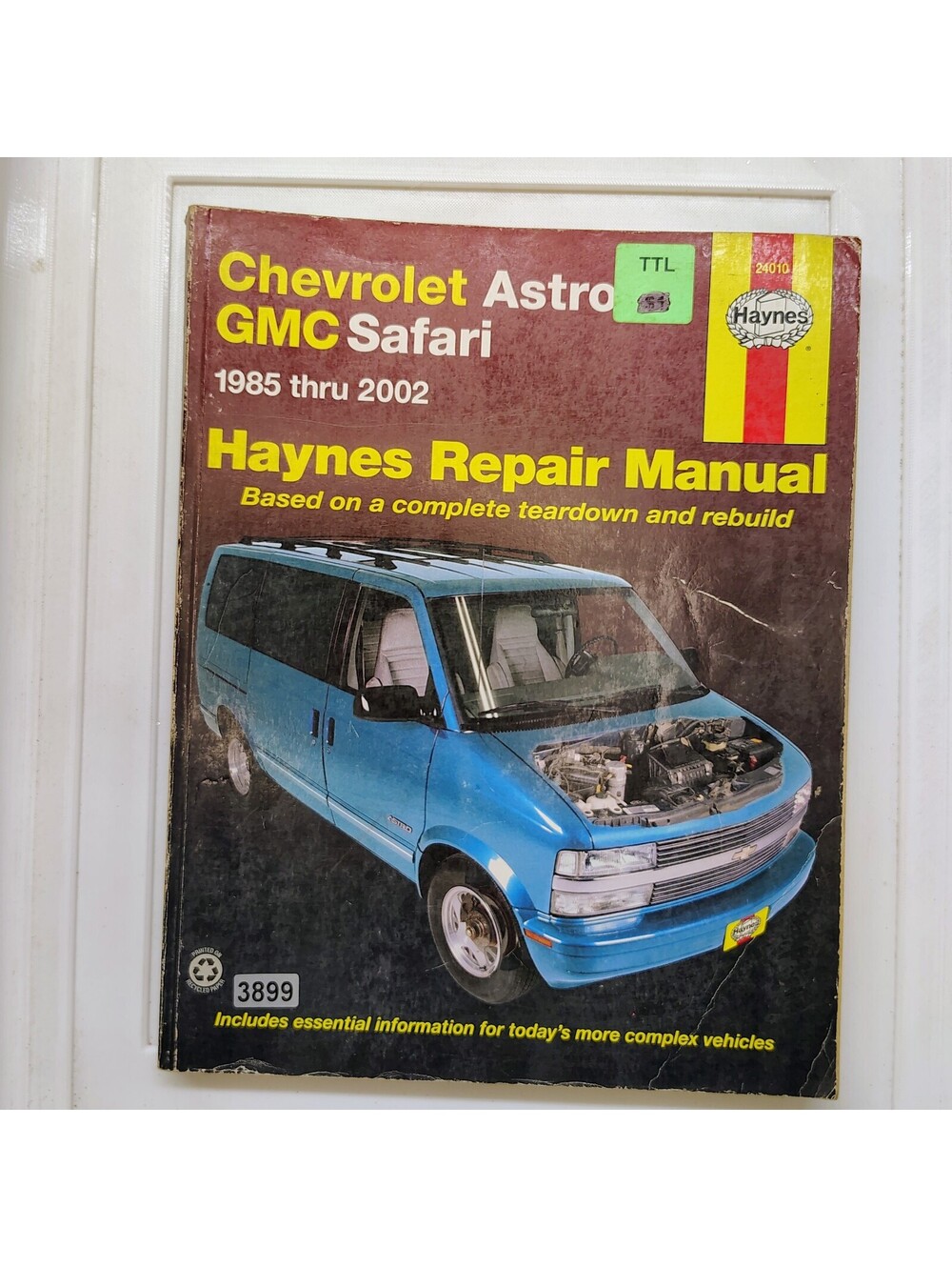 Haynes Repair Manual Chevrolet Astro GMC Safari 1985-2002 Automotive